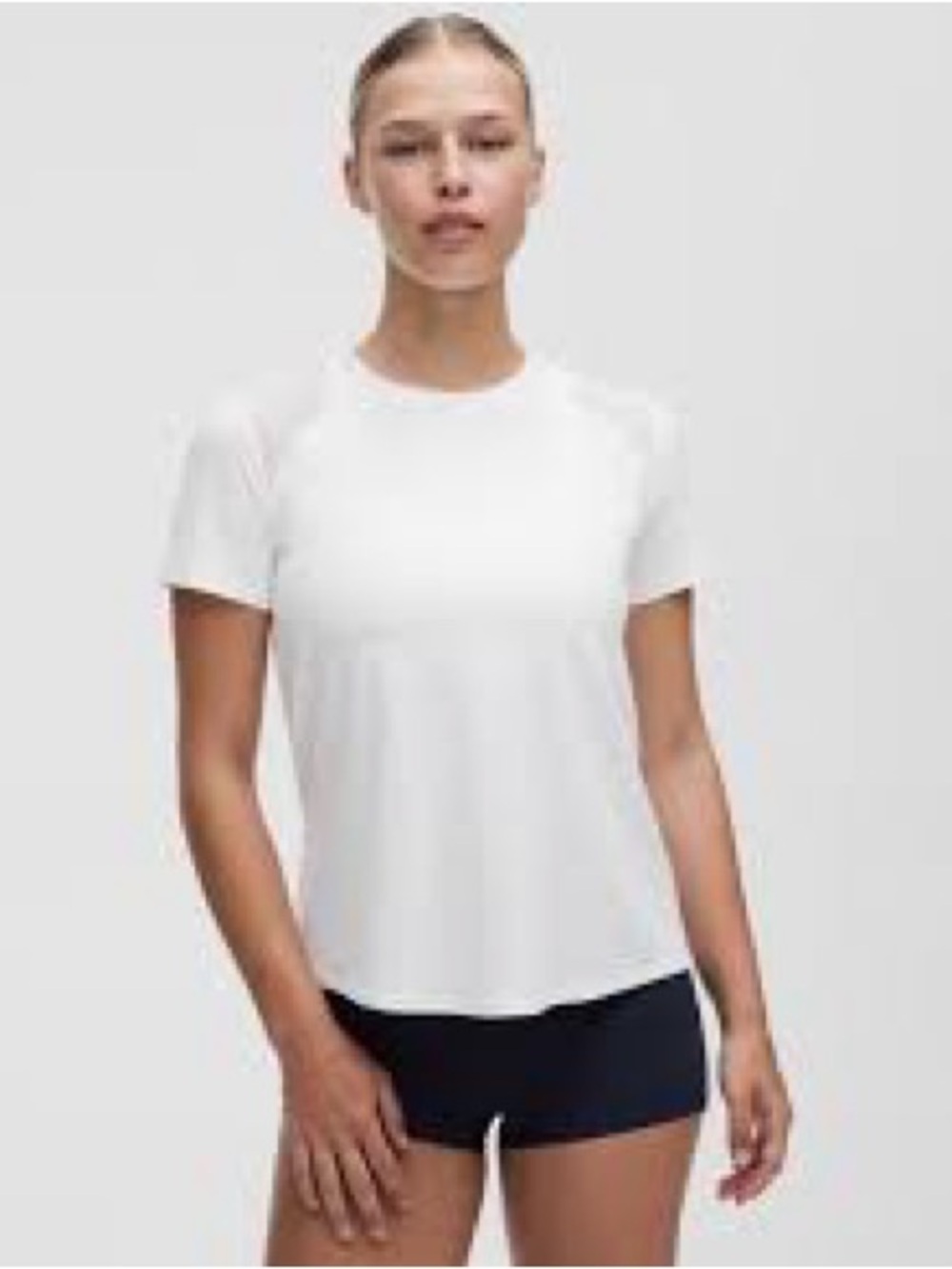 lululemon athletica White Short Sleeve Crewneck Tee
